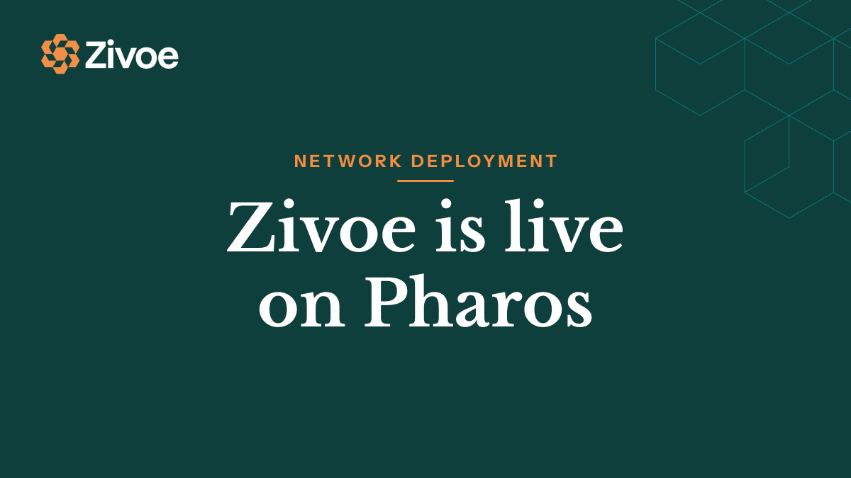 Zivoe is live on Pharos